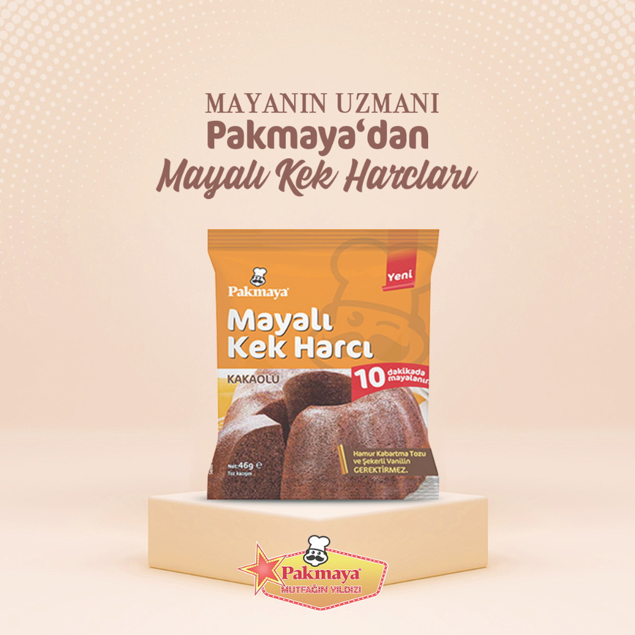 pakmaya mayalı kek harcı paketi