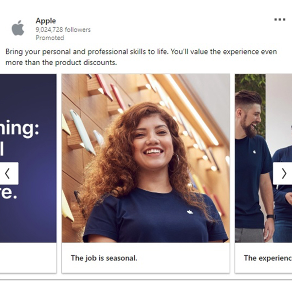 Linkedin Reklamları Apple