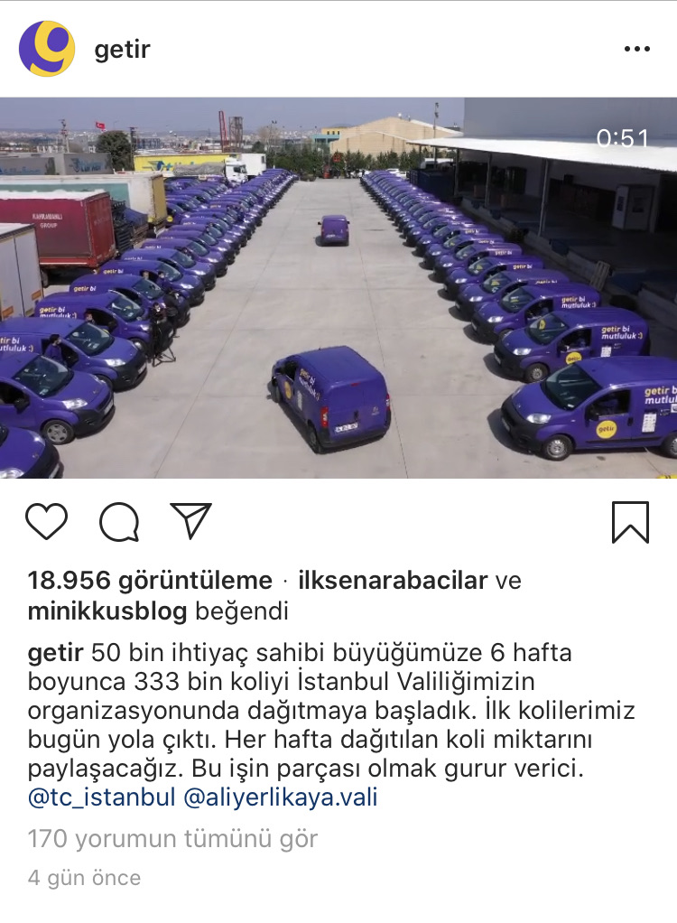 Getir ve İstanbul Valiliği İhtiyaç Sahiplerinin Yanında!