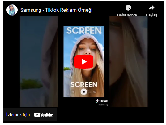 tiktok video reklamlar